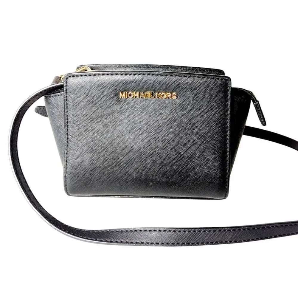 MICHAEL KORS Selma Mini Saffiano Leather Crossbody - Picture 2 of 10